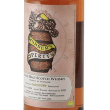 Load image into Gallery viewer, Wonder of Spirits Macduff 12 Year Old 2008 60.5% whisky - right label angle