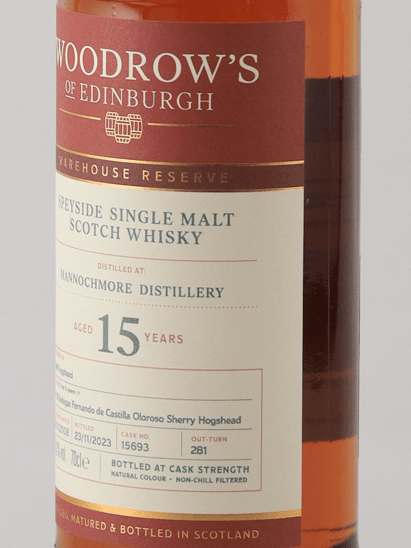 Woodrose of Edinburgh Mannochmore 15 Year Old 2008 - Bottle Of Japan