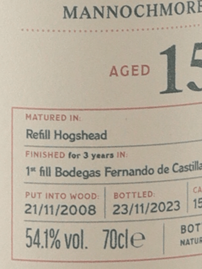 Woodrose of Edinburgh Mannochmore 15 Year Old 2008 - Bottle Of Japan