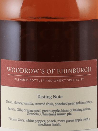 Woodrose of Edinburgh Mannochmore 15 Year Old 2008 - Bottle Of Japan