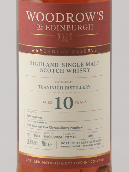 Woodrose of Edinburgh Teaninich 10 Year Old 2013 - Bottle Of Japan